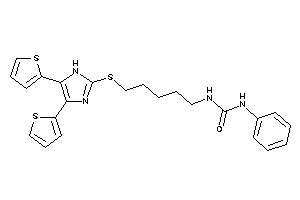 1-[5-[[4,5-bis(2-thienyl)-1H-imidazol-2-yl]thio]pentyl]-3-phenyl-urea