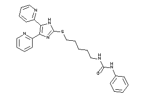 1-[5-[[4,5-bis(2-pyridyl)-1H-imidazol-2-yl]thio]pentyl]-3-phenyl-urea