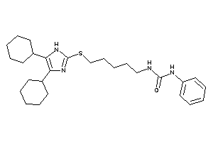 1-[5-[(4,5-dicyclohexyl-1H-imidazol-2-yl)thio]pentyl]-3-phenyl-urea