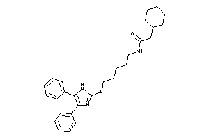 2-cyclohexyl-N-[5-[(4,5-diphenyl-1H-imidazol-2-yl)thio]pentyl]acetamide