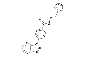 Image of N-[2-(2-furyl)ethyl]-4-(triazolo[4,5-b]pyridin-3-yl)benzamide