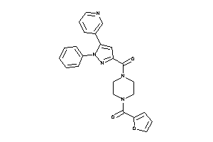 [4-(2-furoyl)piperazino]-[1-phenyl-5-(3-pyridyl)pyrazol-3-yl]methanone