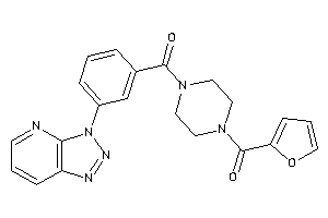 Image of [4-(2-furoyl)piperazino]-[3-(triazolo[4,5-b]pyridin-3-yl)phenyl]methanone