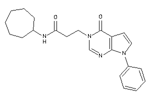 Image of N-cycloheptyl-3-(4-keto-7-phenyl-pyrrolo[2,3-d]pyrimidin-3-yl)propionamide