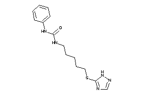 Image of 1-phenyl-3-[5-(1H-1,2,4-triazol-5-ylthio)pentyl]urea