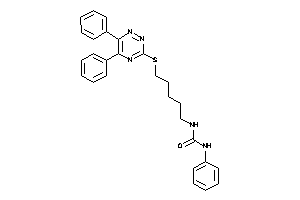 1-[5-[(5,6-diphenyl-1,2,4-triazin-3-yl)thio]pentyl]-3-phenyl-urea