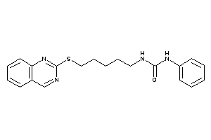 1-phenyl-3-[5-(quinazolin-2-ylthio)pentyl]urea