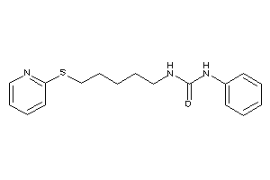 1-phenyl-3-[5-(2-pyridylthio)pentyl]urea
