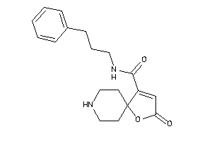 2-keto-N-(3-phenylpropyl)-1-oxa-8-azaspiro[4.5]dec-3-ene-4-carboxamide