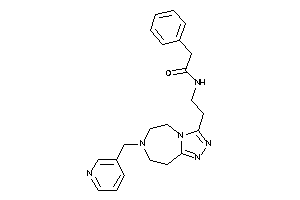 Image of 2-phenyl-N-[2-[7-(3-pyridylmethyl)-5,6,8,9-tetrahydro-[1,2,4]triazolo[3,4-g][1,4]diazepin-3-yl]ethyl]acetamide