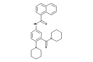 N-[3-(piperidine-1-carbonyl)-4-piperidino-phenyl]-1-naphthamide