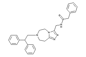 N-[[7-(2,2-diphenylethyl)-5,6,8,9-tetrahydro-[1,2,4]triazolo[3,4-g][1,4]diazepin-3-yl]methyl]-2-phenyl-acetamide