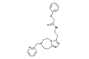 2-phenoxy-N-[2-[7-(2-pyridylmethyl)-5,6,8,9-tetrahydro-[1,2,4]triazolo[3,4-g][1,4]diazepin-3-yl]ethyl]acetamide