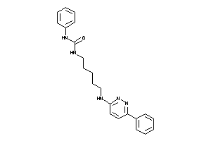 1-phenyl-3-[5-[(6-phenylpyridazin-3-yl)amino]pentyl]urea