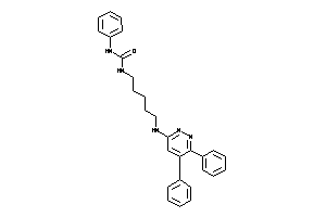 1-[5-[(5,6-diphenylpyridazin-3-yl)amino]pentyl]-3-phenyl-urea