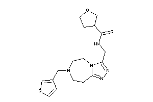 N-[[7-(3-furfuryl)-5,6,8,9-tetrahydro-[1,2,4]triazolo[3,4-g][1,4]diazepin-3-yl]methyl]tetrahydrofuran-3-carboxamide