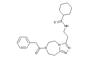 Image of N-[2-[7-(2-phenylacetyl)-5,6,8,9-tetrahydro-[1,2,4]triazolo[3,4-g][1,4]diazepin-3-yl]ethyl]cyclohexanecarboxamide