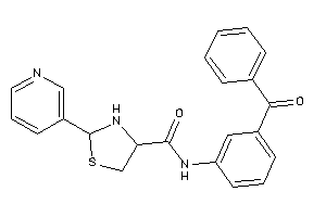 Image of N-(3-benzoylphenyl)-2-(3-pyridyl)thiazolidine-4-carboxamide