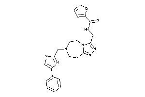 N-[[7-[(4-phenylthiazol-2-yl)methyl]-5,6,8,9-tetrahydro-[1,2,4]triazolo[3,4-g][1,4]diazepin-3-yl]methyl]-2-furamide