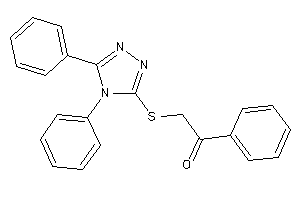 2-[(4,5-diphenyl-1,2,4-triazol-3-yl)thio]-1-phenyl-ethanone