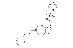 N-[[7-(3-phenylpropyl)-5,6,8,9-tetrahydro-[1,2,4]triazolo[3,4-g][1,4]diazepin-3-yl]methyl]benzenesulfonamide