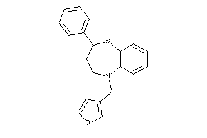 5-(3-furfuryl)-2-phenyl-3,4-dihydro-2H-1,5-benzothiazepine