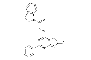 4-[(2-indolin-1-yl-2-keto-ethyl)thio]-2-phenyl-6H-pyrazolo[1,5-a][1,3,5]triazin-7-one