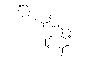 Image of 2-[(5-keto-4H-[1,2,4]triazolo[4,3-a]quinazolin-1-yl)thio]-N-(2-morpholinoethyl)acetamide