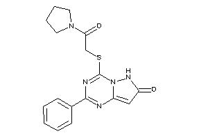 Image of 4-[(2-keto-2-pyrrolidino-ethyl)thio]-2-phenyl-6H-pyrazolo[1,5-a][1,3,5]triazin-7-one