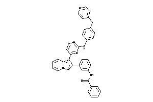 Image of N-[3-[3-[2-[4-(4-pyridylmethyl)anilino]pyrimidin-4-yl]pyrazolo[1,5-a]pyridin-2-yl]phenyl]benzamide