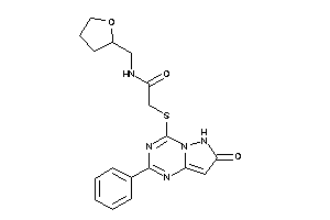 2-[(7-keto-2-phenyl-6H-pyrazolo[1,5-a][1,3,5]triazin-4-yl)thio]-N-(tetrahydrofurfuryl)acetamide