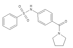 N-[4-(pyrrolidine-1-carbonyl)phenyl]benzenesulfonamide
