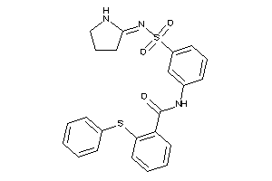 Image of 2-(phenylthio)-N-[3-(pyrrolidin-2-ylideneamino)sulfonylphenyl]benzamide