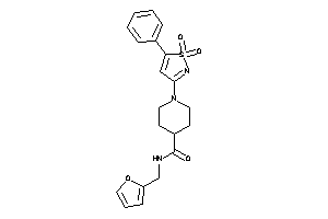 Image of 1-(1,1-diketo-5-phenyl-isothiazol-3-yl)-N-(2-furfuryl)isonipecotamide