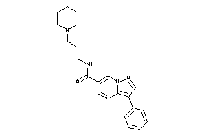 3-phenyl-N-(3-piperidinopropyl)pyrazolo[1,5-a]pyrimidine-6-carboxamide