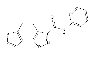 Image of N-phenyl-4,5-dihydrothieno[2,3-g]indoxazene-3-carboxamide