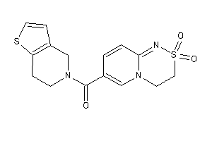 6,7-dihydro-4H-thieno[3,2-c]pyridin-5-yl-(2,2-diketo-3,4-dihydropyrido[2,1-c][1,2,4]thiadiazin-7-yl)methanone