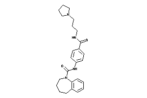 Image of N-[4-(3-pyrrolidinopropylcarbamoyl)phenyl]-2,3,4,5-tetrahydro-1-benzazepine-1-carboxamide