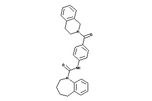 Image of N-[4-(3,4-dihydro-1H-isoquinoline-2-carbonyl)phenyl]-2,3,4,5-tetrahydro-1-benzazepine-1-carboxamide
