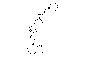 Image of N-[4-[2-keto-2-(2-piperidinoethylamino)ethyl]phenyl]-2,3,4,5-tetrahydro-1-benzazepine-1-carboxamide