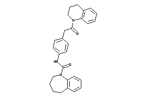 N-[4-[2-(3,4-dihydro-2H-quinolin-1-yl)-2-keto-ethyl]phenyl]-2,3,4,5-tetrahydro-1-benzazepine-1-carboxamide