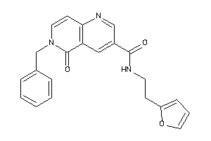 Image of 6-benzyl-N-[2-(2-furyl)ethyl]-5-keto-1,6-naphthyridine-3-carboxamide
