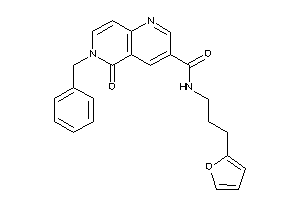 Image of 6-benzyl-N-[3-(2-furyl)propyl]-5-keto-1,6-naphthyridine-3-carboxamide