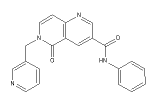 Image of 5-keto-N-phenyl-6-(3-pyridylmethyl)-1,6-naphthyridine-3-carboxamide