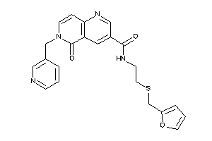 Image of N-[2-(2-furfurylthio)ethyl]-5-keto-6-(3-pyridylmethyl)-1,6-naphthyridine-3-carboxamide