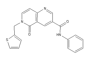 5-keto-N-phenyl-6-(2-thenyl)-1,6-naphthyridine-3-carboxamide