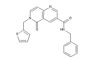 N-benzyl-5-keto-6-(2-thenyl)-1,6-naphthyridine-3-carboxamide