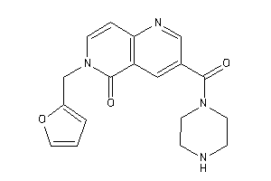 Image of 6-(2-furfuryl)-3-(piperazine-1-carbonyl)-1,6-naphthyridin-5-one
