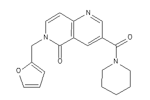 6-(2-furfuryl)-3-(piperidine-1-carbonyl)-1,6-naphthyridin-5-one