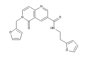 6-(2-furfuryl)-N-[2-(2-furyl)ethyl]-5-keto-1,6-naphthyridine-3-carboxamide